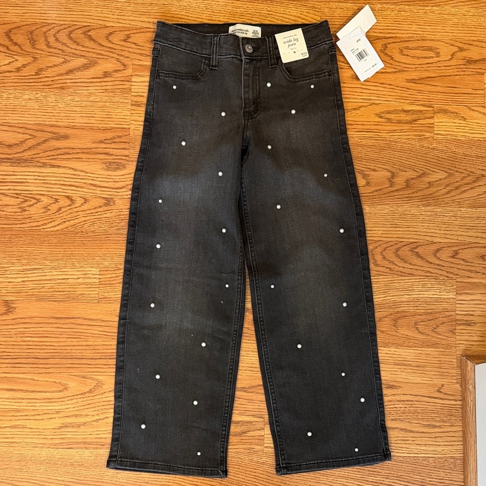 Black Jeans with White Accents